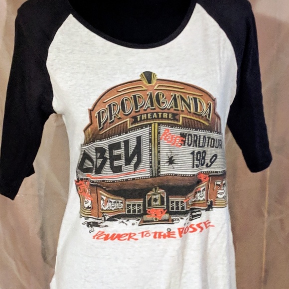 Obey World Tour Raglan Baseball Tee Size Medium - Picture 5 of 5